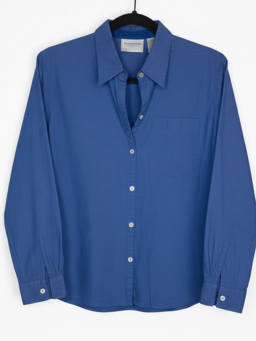 Liz Claiborne Petites Sz SP Royal Blue Button Up Long Sleeve | EUC